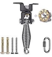 BeneLabel Heavy Duty Boxing Punching Bag Hanger with Spring, 350 LB Capacity, 360° Rotation Wood ...