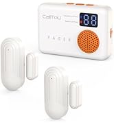 CallToU Wireless Door Chimes, Potable Door Chimes When Door Opens, Door Alert with 2 Chime Adjust...