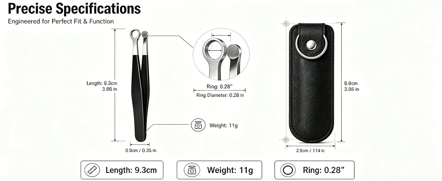 Size & Weight for Liangery Nose Hair Trimmer