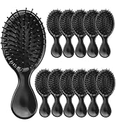 20Pack Mini Hair Brushes Bulk, Mini Hair Brush Individually Wrapped, SoftBristles Adds Shine, Sca...