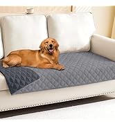 Smiry Waterproof Couch Covers for Dogs Washable, Reversible Pet Couch Covers for 3 Cushion Sofa P...
