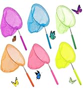 Shindel Telescopic Butterfly Fishing Nets, 6 Pack Insect Catching Nets Butterfly Net Bug Nets for...