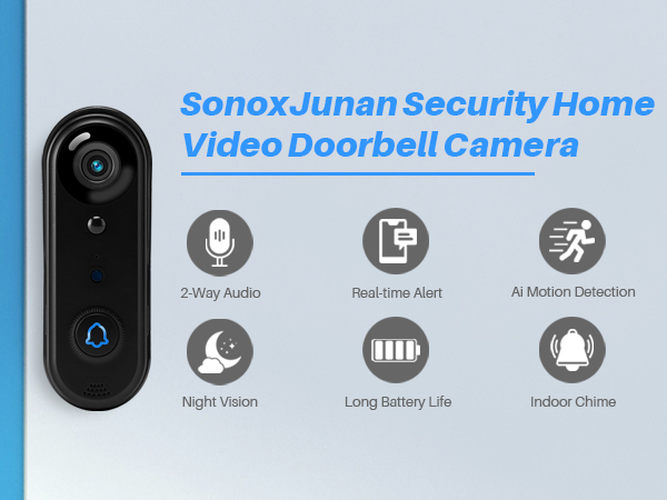 SonoxJunan Wireless Video Doorbell Camera