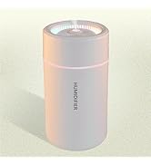 Portable Mini Humidifier, Colorful, Cool Mist, USB Powered. Perfect for Bedroom, Office & Car (Wh...