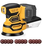 Cordless Orbital Sander for Dewalt 20V Battery, Brushless 6 Variable Speeds, 6000 to 12000 OPM, 1...