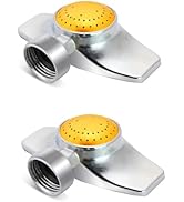 SYOOY 2 Pack 360 Degree Metal Spot Sprinkler - Small Garden Sprinklers for Lawns, Circle Pattern ...