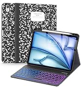 Supveco Keyboard Case for iPad Air 11 Inch (M4 2026,M3 2025,M2 2024),iPad Air 5th/4th Generation ...