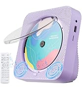 CD Player Portable with Bluetooth Desktop CD Player for Home with HiFi Sound Speakers,Mini Cute C...