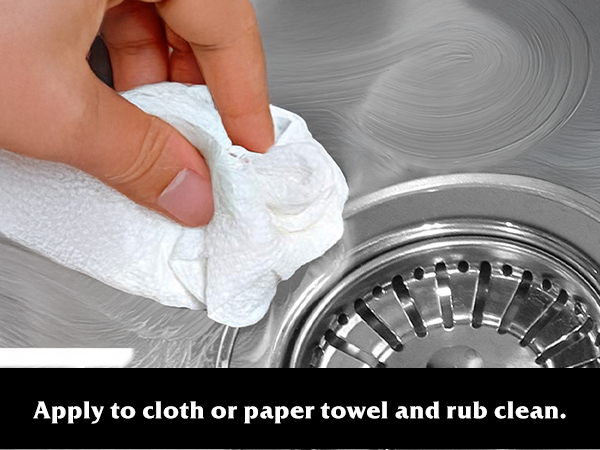 Perfect Sink cleaner polish stainless steel porcelain scratch remover stain water spot shine