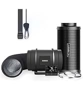 AC Infinity Air Filtration PRO Kit 8”, Inline Fan, Temperature Humidity VPD Controller with WiFi ...