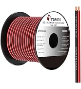 TYUMEN 100FT 16 Gauge 2pin 2 Color Red Black Cable Hookup Electrical LED Strips Extension 12V/24V...