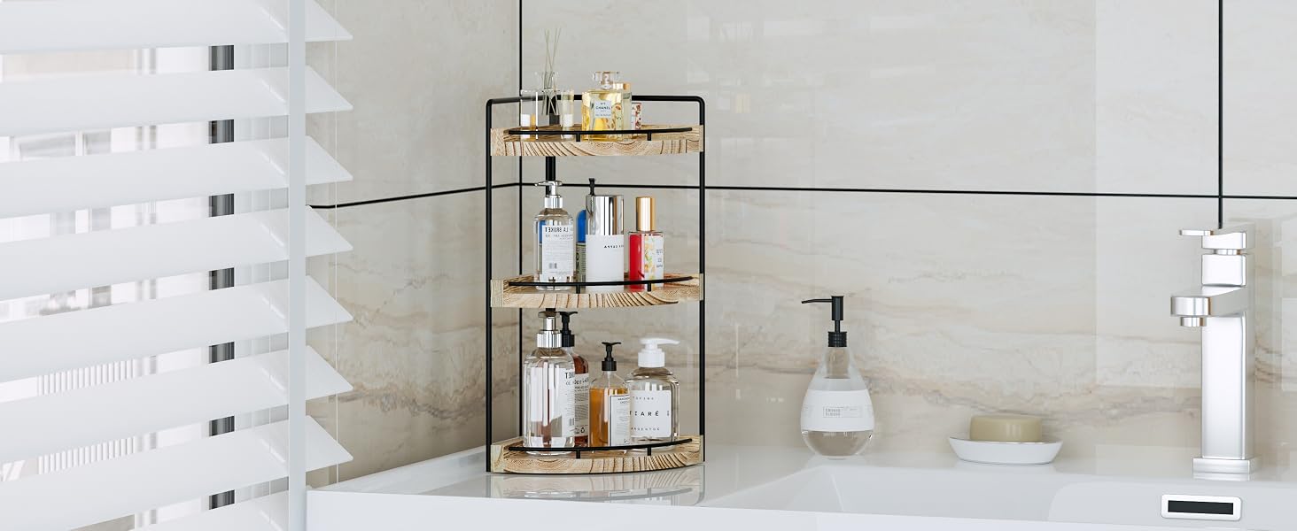 corner bathroom counter organizer