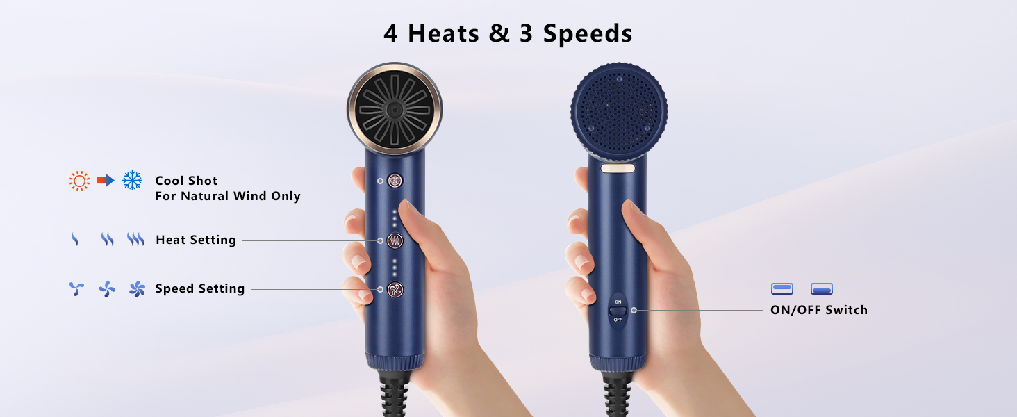 It is built-in intelligent temperature control chip, with 3 temperature settings as you like.