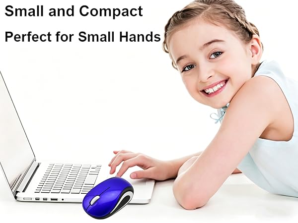 Wireless Mouse Mini Small Silent Cute Pocket Portable Compact Travel USB Tiny Optical