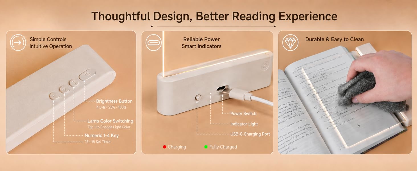 flat book light