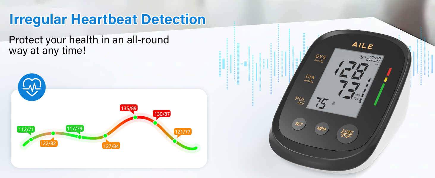 AILE blood pressure monitors for home use