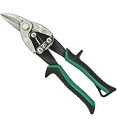 Proferred T02003 Aviation Snips, TPR Grip, Right Cut, Green/Black