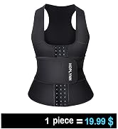 HOPLYNN Neoprene Sauna Sweat Waist Trainer Corset Trimmer Vest for Women Tummy Control, Waist Cin...