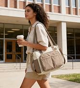 BAGSMART Tote Bag for Women Work, Puffy Travel Tote Handbag Gift for Teacher & Nurse | Medium-13"...