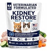 Non-Prescription Renal Cat Food Wet – Unique Kidney Cat Food for Renal Support - Low Phosphorus K...