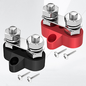 Bus Bar 12V 200A Battery Power Distribution Block 5/16 Dual Studs
