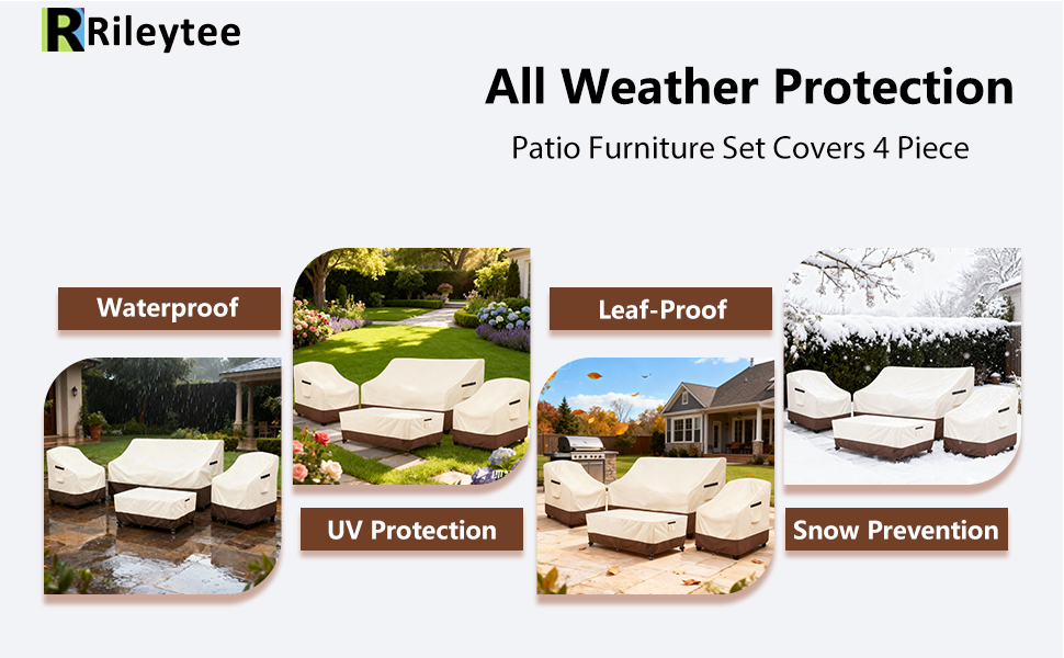 Patio Furniture Covers 4pc