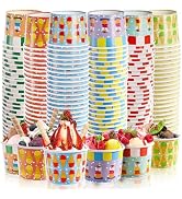 Cididu 210 Pack Paper Ice Cream Cups, 12 Oz Disposable Ice Cream Bowls, Party Dessert Snack Bowls...