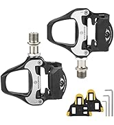 ROCKBROS Road Bike Pedals Lightweight Clipless Bicycle Pedals with Cleats Set Compatible with SPD...