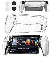 RHOTALL Clear Protective Case for PlayStation Portal Remote Player, PC Hard Cover Case with Ergon...