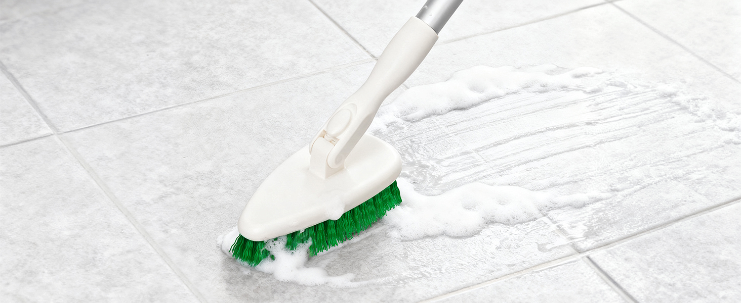 tub brush with long handle