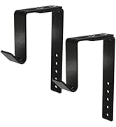 Adjustable Heavy-Duty Single Hook Bracket – Reinforced Plant Hanger for Railing, Balcony, Fence, ...