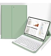 Aoub Case for iPad 9th/8th/7th Generation 10.2 inch, Stand Folio Detachable Wireless Bluetooth Ke...