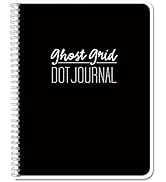 BookFactory Ghost Grid Dot Journal/Bullet Notebook - 120 Pages 5.5" x 8.5" Wire-O (JOU-120-HLCW-A...