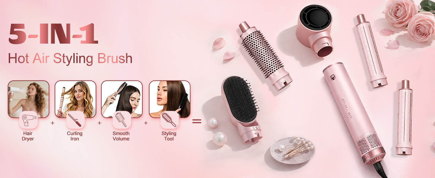 5 in 1 hot air brush