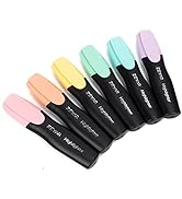 ZEYAR Aesthetic Highlighter Pen, Chisel Tip Marker Pen, AP Certified, Assorted Colors, Water Base...