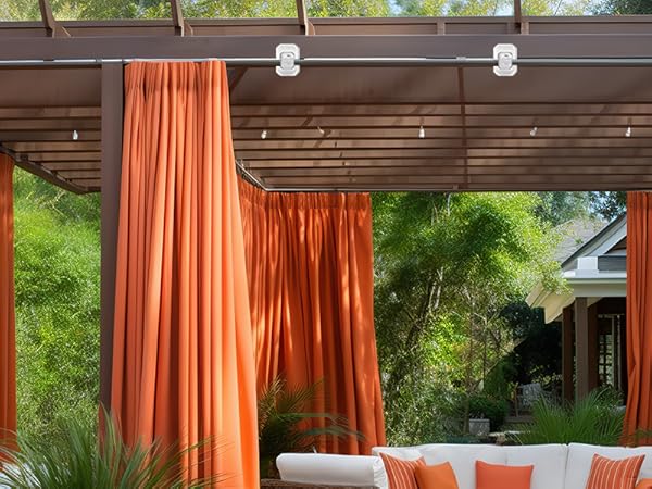 magnetic curtain rod