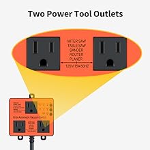 Two Power Tool Outlets