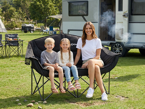 double camping chair