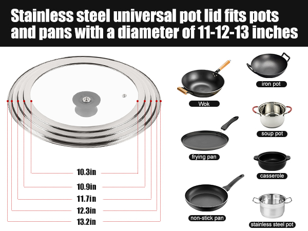 Universal pot lid