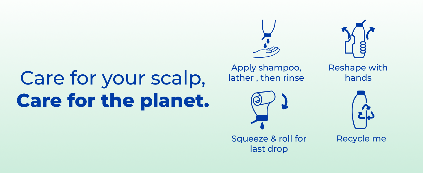 Care for your scalp and the planet; recycle after use for sustainability.