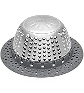 LEKEYE Drain Hair Catcher/Bathtub Drain Cover/Drain Protector for Pop-Up & Regular Drains(Patente...