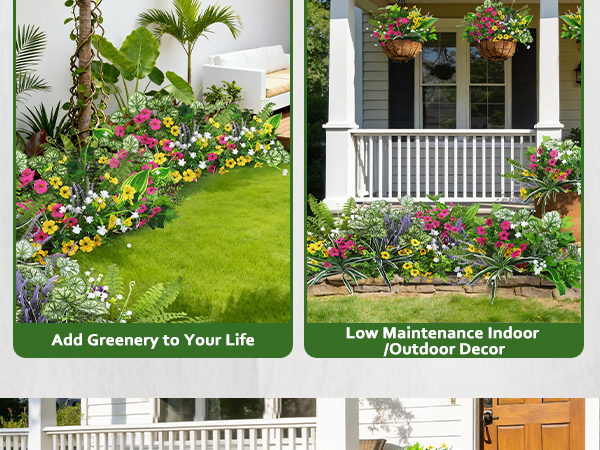 faux outdoor plants