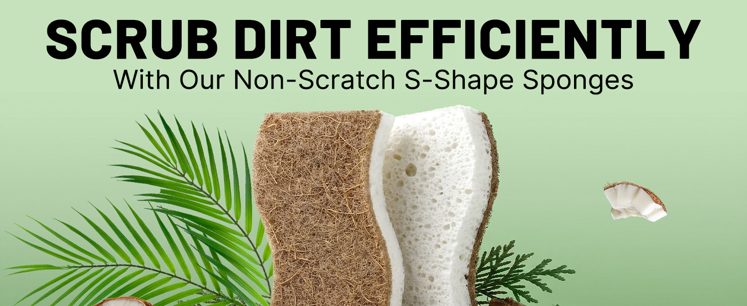 Biodegradable Kitchen Dish Sponges