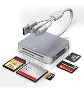 Memory Stick Pro Duo Adapter for iPhone - 5 in 1 SD/TF/MS/CF/XD Card Reader for PC/Android/Lightn...