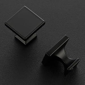 Square cabinet knobs
