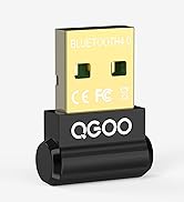 USB Bluetooth Adapter for PC, QGOO Mini Bluetooth 5.0 EDR Dongle for Desktop Computer Wireless Tr...