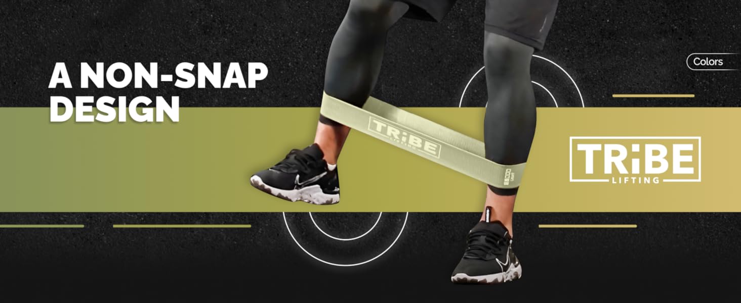Colors of Tribe Lifting Leg Resistance Bands for Working Out