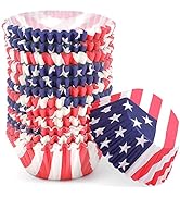 qiqee Cupcake Liners Muffin Cupcake Cups 300-Count Food Grade U.S.A Design Cupcake Papers Baking ...