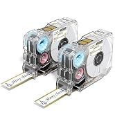 Phomemo A30 P15 Label Maker Long Tape, Black on Hot Stamping Continuous Tape, Strong Adhesion Sti...