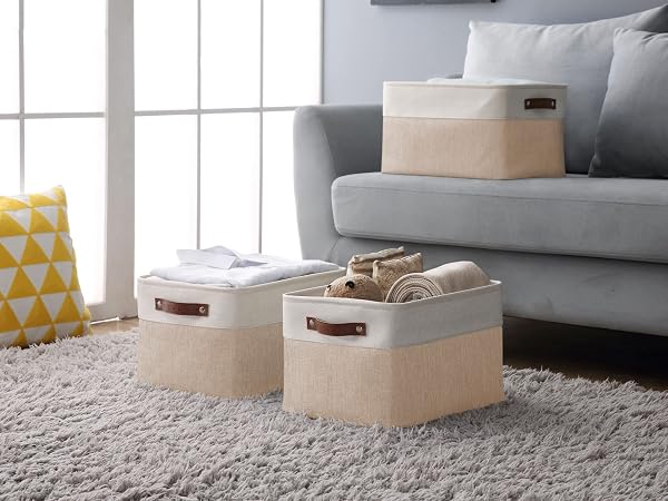 storage bins organizer bins storage baskets for shelves closet organizers and storage shelf canvas